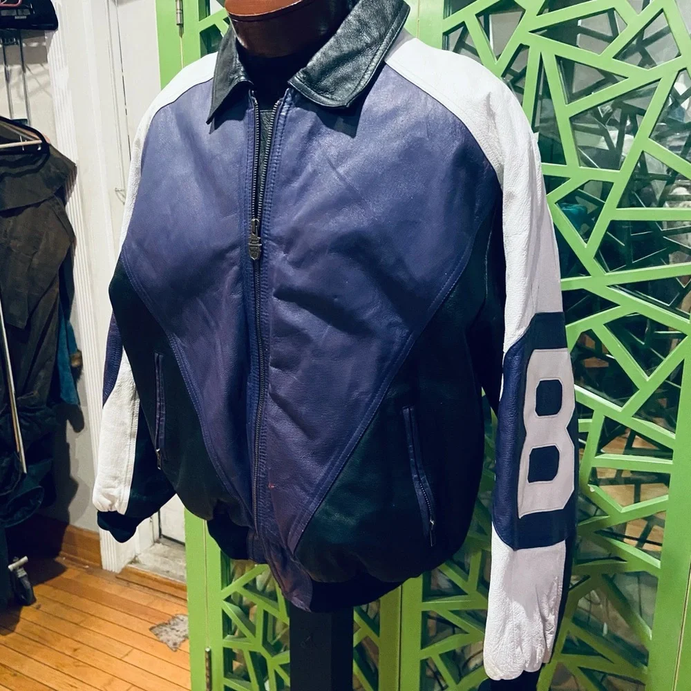 Michael Hoban WHEREMI Classic Vintage Leather “8 Ball” Jacket